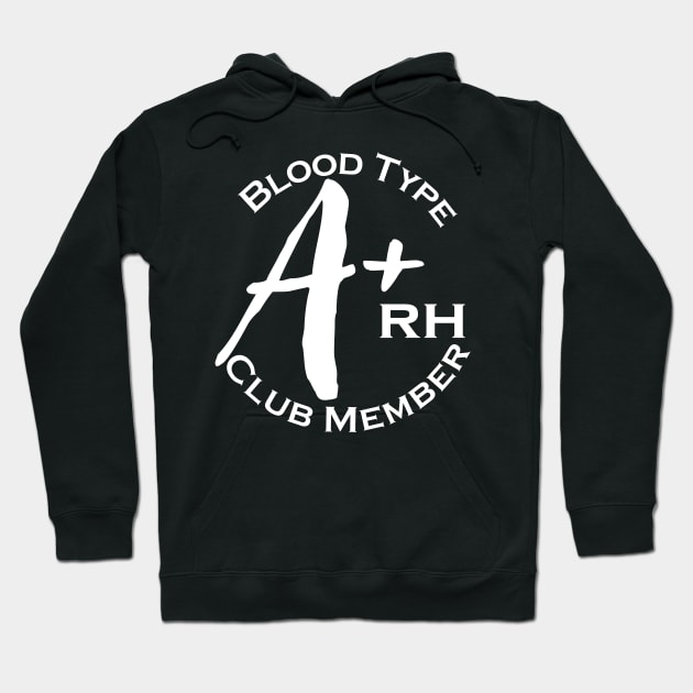 Blood type A plus club member - Dark Hoodie by Czajnikolandia